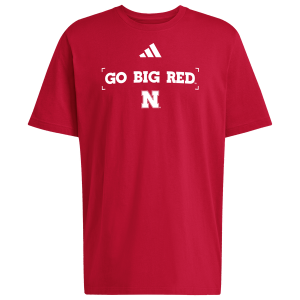 adidas College Slogan Short Sleeve T-Shirt - Men's - Red