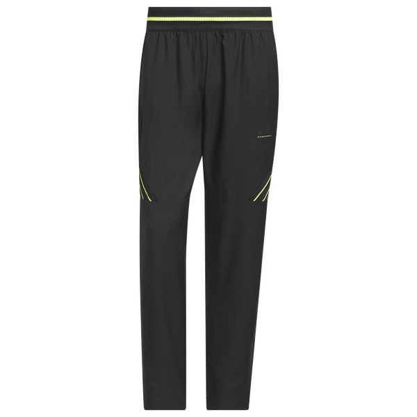 adidas CrazyLite Woven Basketball Pants - Men's - Solar Lemon/Black - Image 6