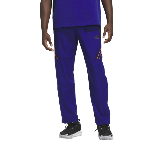 adidas CrazyLite Woven Basketball Pants - Men's - Mystery Ink/Black/Solar Turbo