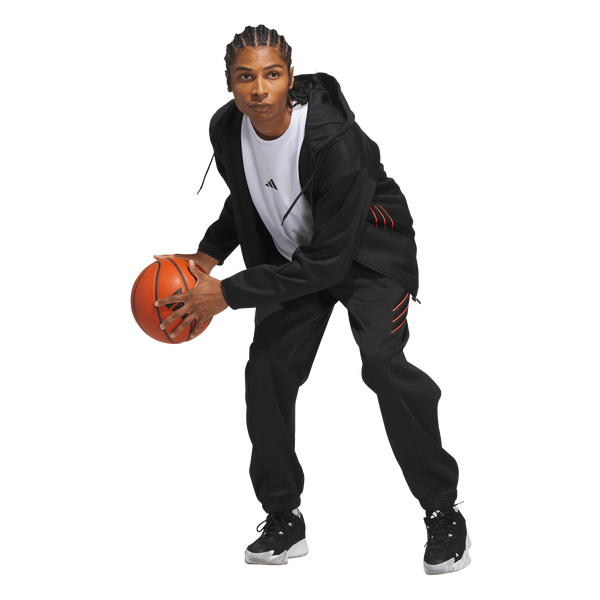 adidas Crazy Warm Fleece Pants - Men's - Solar Turbo/Black - Image 5