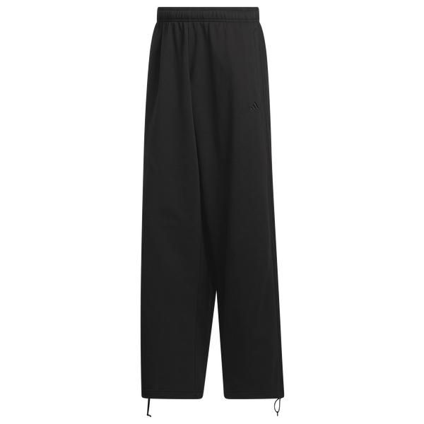 adidas Basketball Fleece 3-Stripe Pants - Men's - Black - Image 6
