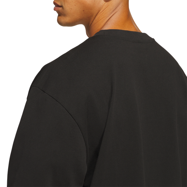 adidas Basketball Single Jersey Long Sleeve T-Shirt - Men's - Black - Image 3