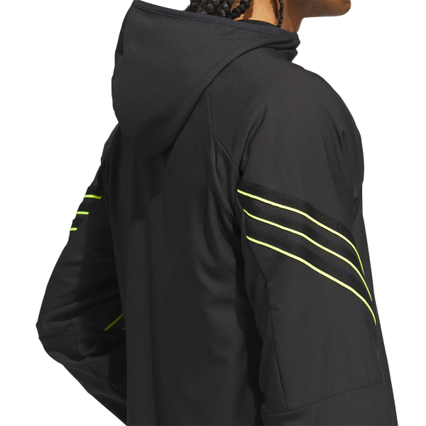 adidas Crazy Lite Basketball Jacket - Men's - Black/Solar Lemon - Image 4