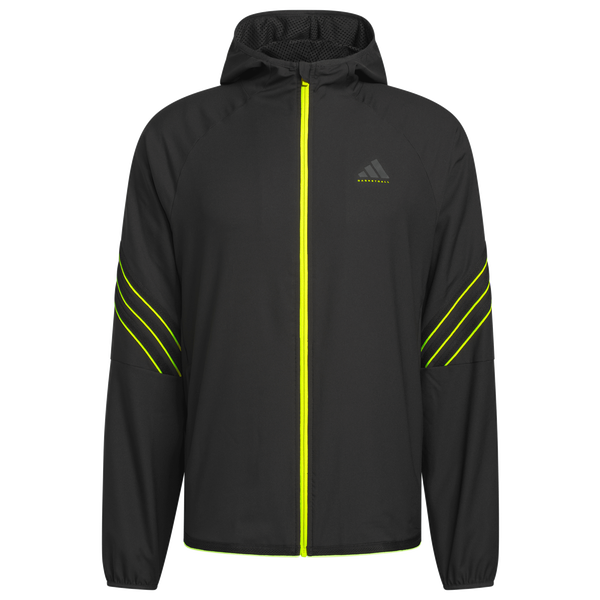 adidas Crazy Lite Basketball Jacket - Men's - Black/Solar Lemon - Image 6