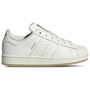 adidas Superstar Messi - Boys' Preschool - Ivory/Ivory/Gold Metallic