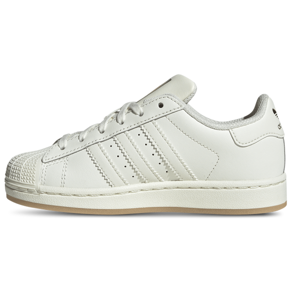 adidas Superstar Messi - Boys' Preschool - Ivory/Ivory/Gold Metallic - Image 2