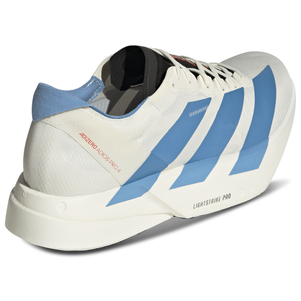 adidas adizero adios Pro 4 - Men's - Off White/Light Blue/Bright Red - Image 3