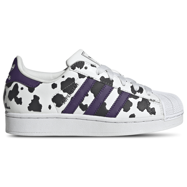 adidas Originals Superstar II - Boys' Grade School - Crystal White/Violet/Footwear White