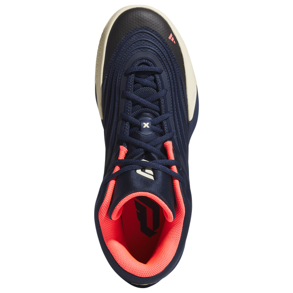 adidas Dame X Basketball - Men's - Night Indigo/Warm Vanilla/Solar Turbo - Image 4
