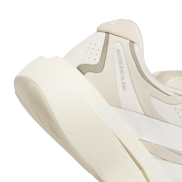 adidas adizero Evo SL Exo Suede - Women's - Wonder White/Cloud White/Crystal Linen - Image 6