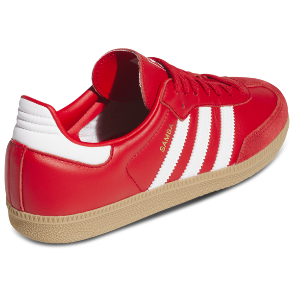 adidas Originals Samba OG - Women's - Gold Metallic/Better Scarlet/Ftwr White - Image 3
