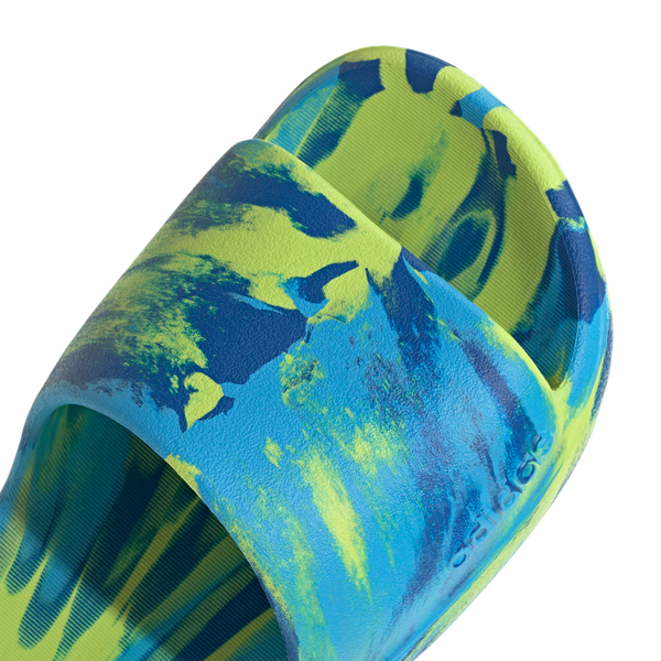 adidas Adilette Lumia - Boys' Preschool - Solar Slime/Lucid Aquamarine/Team Royal Blue - Image 7