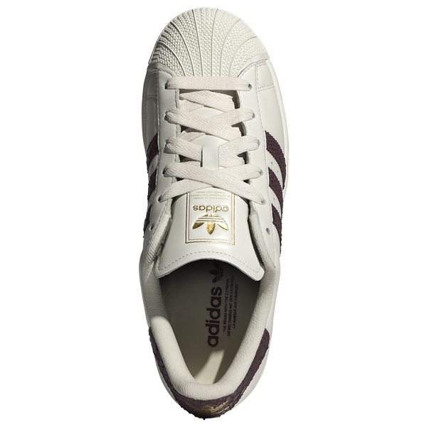adidas Originals Superstar II - Women's - Gold Met/Off White/Maroon - Image 4