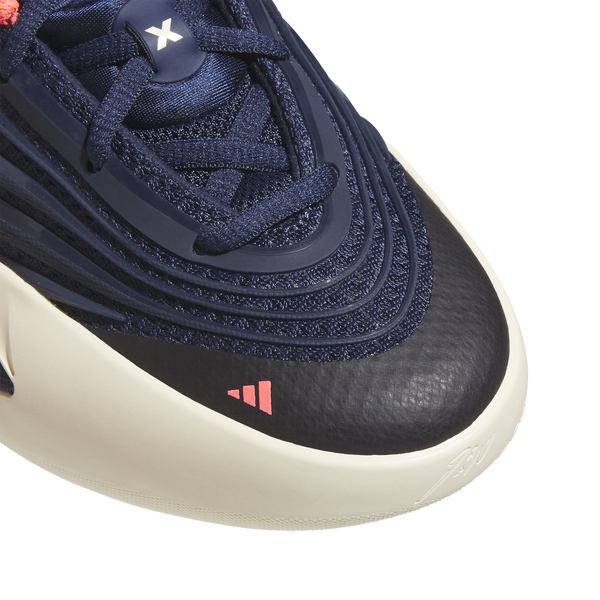 adidas Dame X Basketball - Boys' Grade School - Night Indigo/Warm Vanilla/Solar Turbo - Image 7