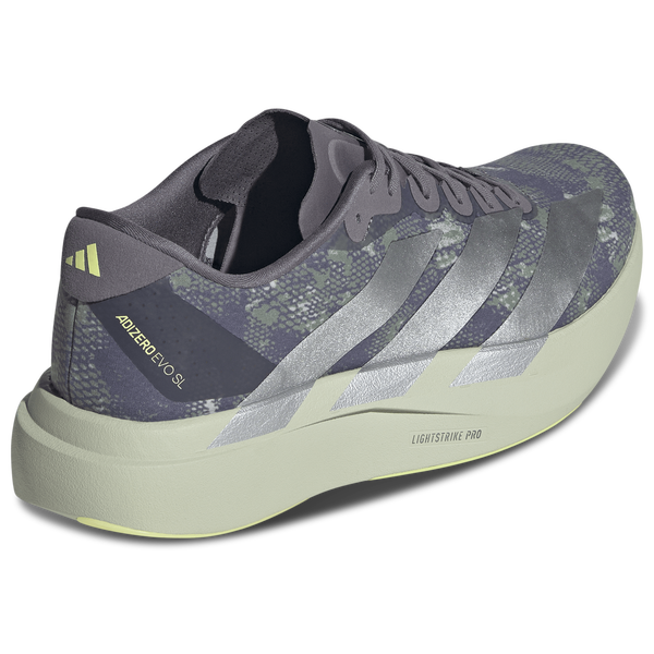 adidas Adizero Evo SL Woven - Men's - Halo Green/Matte Silver/Semi Frozen Lemon - Image 3