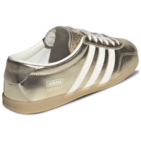 adidas Originals Gazelle Low Pro - Women's - Gold Met/Off White/Gum - Image 3