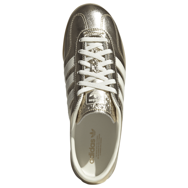 adidas Originals Gazelle Low Pro - Women's - Gold Met/Off White/Gum - Image 4