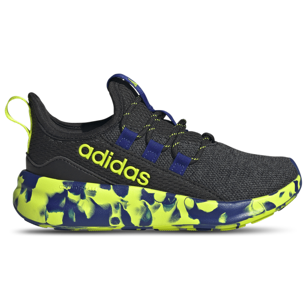 adidas Lite Racer Adapt 8.0 Elastic Lace - Boys' Grade School - Core Black/Solar Slime/Mystery Ink