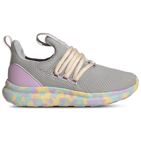 adidas Lite Racer Adapt 7.0 - Boys' Grade School - Grey Two/Orange Tint/Bliss Lilac