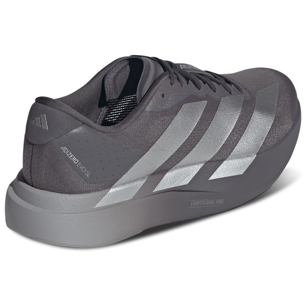 adidas Adizero Evo SL - Men's - Light Granite/Silver Metallic/Grey Strata - Image 3