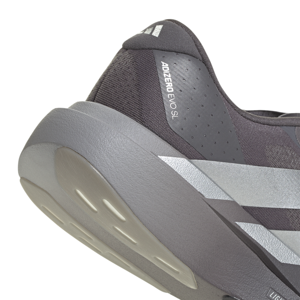 adidas Adizero Evo SL - Men's - Light Granite/Silver Metallic/Grey Strata - Image 6