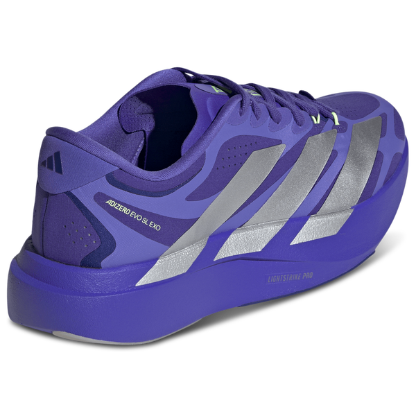 adidas Adizero Evo SL - Men's - Silver Mtlc/Solar Purple/Pure Purple - Image 3