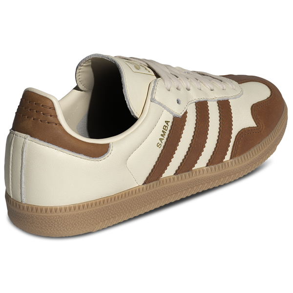 adidas Originals Samba OG - Women's - Wonder White/Dusky Bronze/Gold Metallic - Image 3