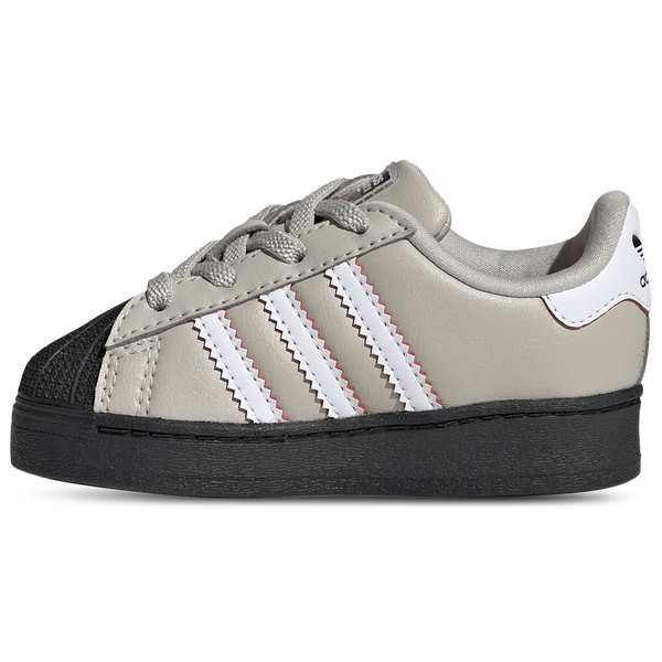 adidas Originals Superstar LED Lights Elastic Lace - Boys' Toddler - Wonder Alumina/Footwear White/Core Black - Image 2
