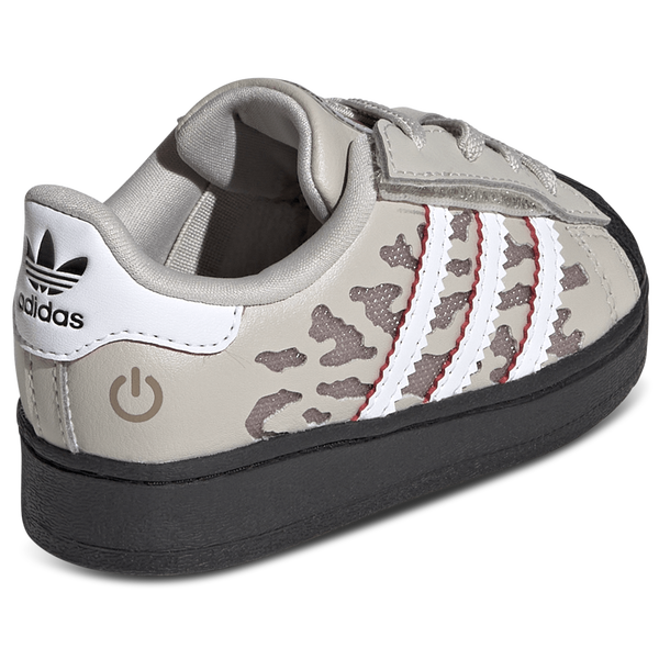 adidas Originals Superstar LED Lights Elastic Lace - Boys' Toddler - Wonder Alumina/Footwear White/Core Black - Image 3