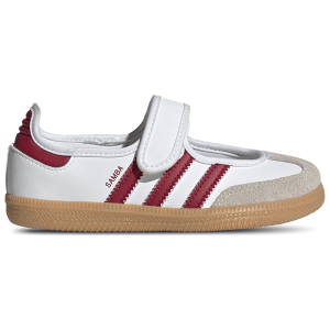 adidas Originals Samba Jane - Girls' Preschool - Footwear White/Gum/Team Victory Red