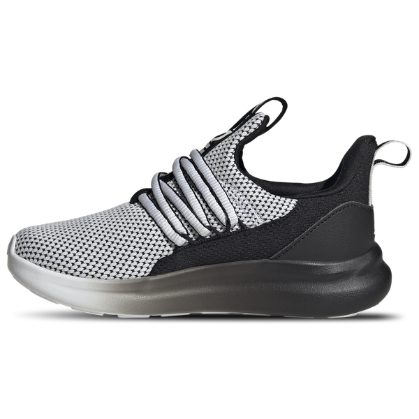 adidas Lite Racer Adapt 7.0 Elastic Lace Wide - Boys' Grade School - Core Black/Footwear White/Footwear White - Image 2