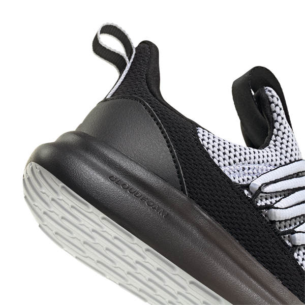 adidas Lite Racer Adapt 7.0 Elastic Lace Wide - Boys' Grade School - Core Black/Footwear White/Footwear White - Image 6