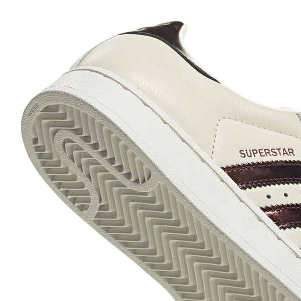 adidas Originals Superstar II - Women's - Maroon/Gold Met/Off White - Image 6
