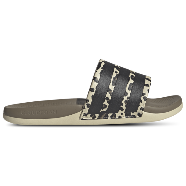 adidas adilette Comfort 2.0 Slides - Men's - Crystal Linen/Crystal Linen/Core Black