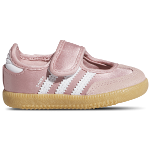 adidas Originals Samba Jane Satin - Girls' Toddler - Wonder Mauve/Footwear White/Gum