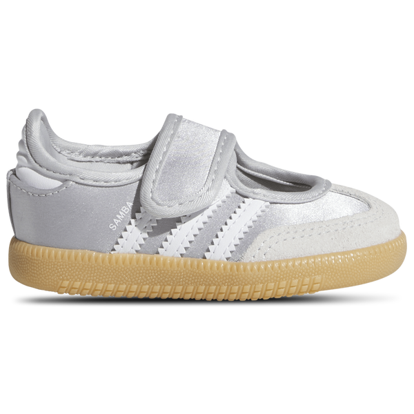 adidas Originals Samba Jane - Girls' Toddler - Silver/Silver