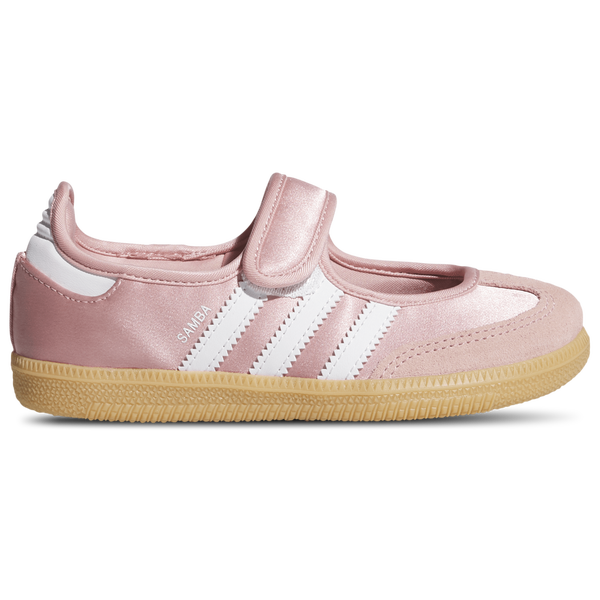 adidas Samba Jane Satin - Girls' Preschool - Wonder Mauve/Footwear White/Gum