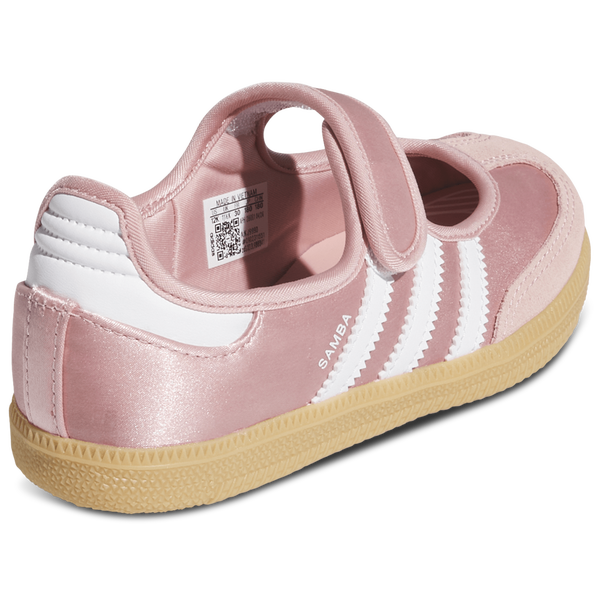 adidas Samba Jane Satin - Girls' Preschool - Wonder Mauve/Footwear White/Gum - Image 3