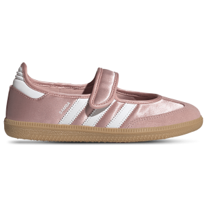 adidas Samba Jane Satin - Girls' Grade School - Footwear White/Wonder Mauve/Gum