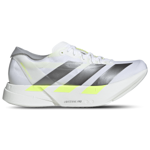 adidas adizero adios Pro 4 - Men's - White/Iron Metallic/Solar Yellow