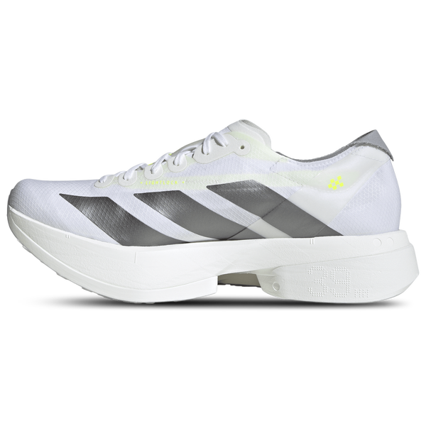 adidas adizero adios Pro 4 - Men's - White/Iron Metallic/Solar Yellow - Image 2