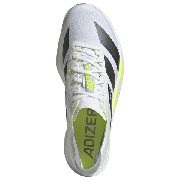 adidas adizero adios Pro 4 - Men's - White/Iron Metallic/Solar Yellow - Image 4
