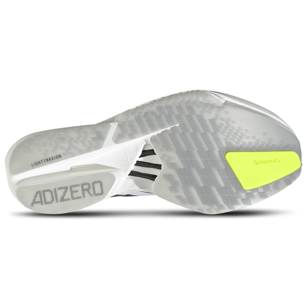 adidas adizero adios Pro 4 - Men's - White/Iron Metallic/Solar Yellow - Image 5