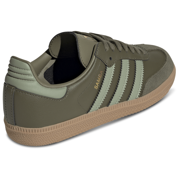 adidas Originals Samba - Boys' Grade School - Tent Green/Gum/Olive Strata - Image 3