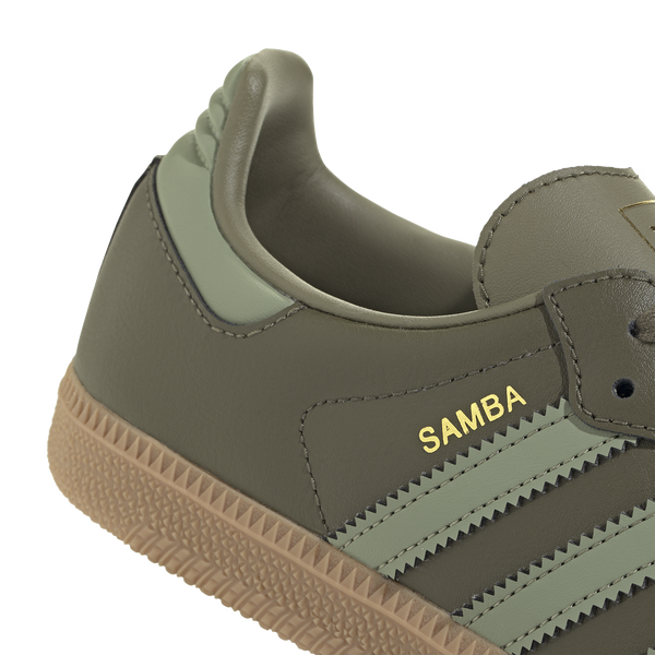 adidas Originals Samba - Boys' Grade School - Tent Green/Gum/Olive Strata - Image 7