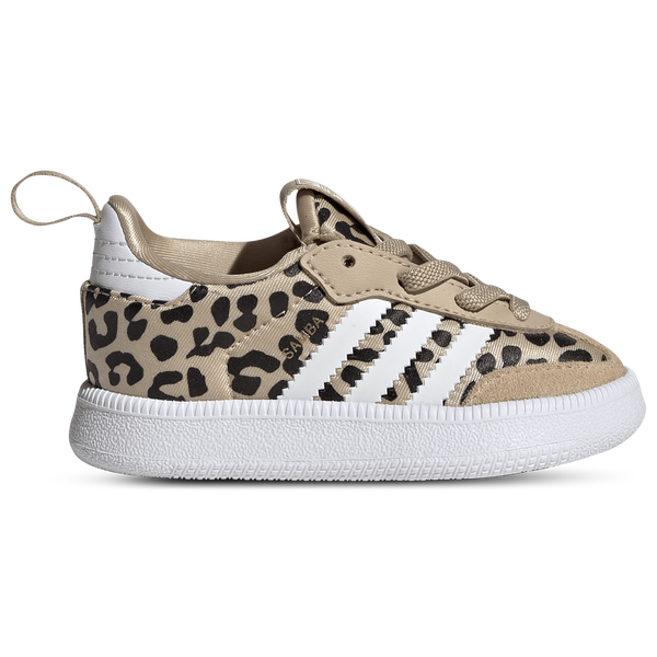 adidas Originals Samba Quickon - Boys' Toddler - Magic Beige/Footwear White/Coere Black