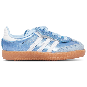 adidas Originals Samba - Girls' Toddler - Metallic Blue/Footwear White