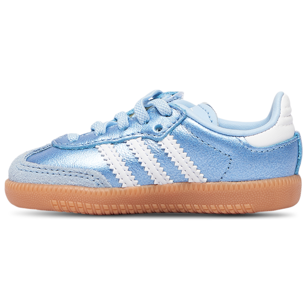 adidas Originals Samba - Girls' Toddler - Metallic Blue/Footwear White - Image 2