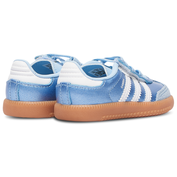 adidas Originals Samba - Girls' Toddler - Metallic Blue/Footwear White - Image 3