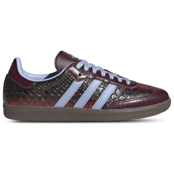 adidas Originals Samba OG - Women's - Blue Dawn/Gold Metallic/Maroon